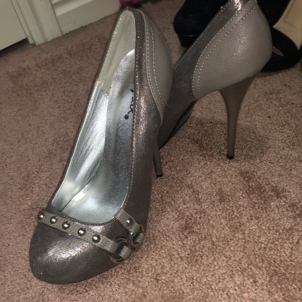 Silver heels